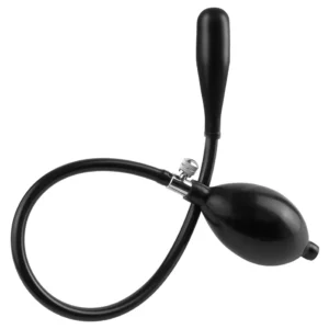 Pump-Analplug Silikon inflatable silicone ass expander Schwarz