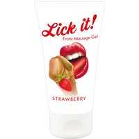 Gel “Erotic Massage Gel Strawberry“ mit Erdbeer-Aroma