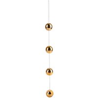 "Lustkugelkette" aus 4 Liebeskugeln mit 24karätiger Goldauflage