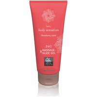 Massage- und Gleitgel „2in1 Strawberry Scent“