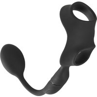 Penis-/Hodenring „Cock Ring with RC Butt Plug“ mit Vibro-Analplug