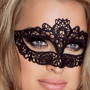 Venezianische Augenmaske in schwarz