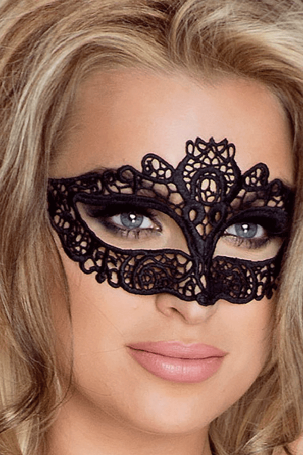 Venezianische Augenmaske in schwarz