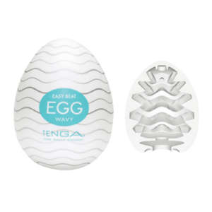 Einmalmasturbator Tenga Ei mit Wellenstruktur "Egg Wavy"