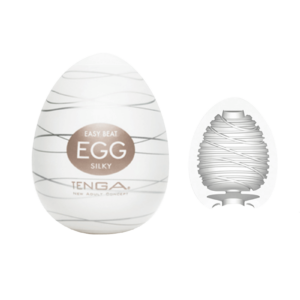 Einmalmasturbator Tenga Ei mit sanften Rillen "Egg Silky"