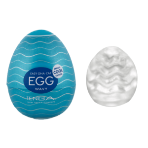Einmalmasturbator Tenga Ei Wellen + Kühleffekt "Egg Wavy Cool"