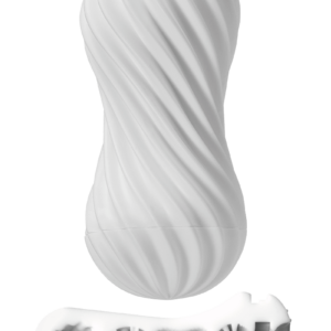 Flex Masturbator mit Vakuumeffekt weiß - wiederverwendbar - Tenga