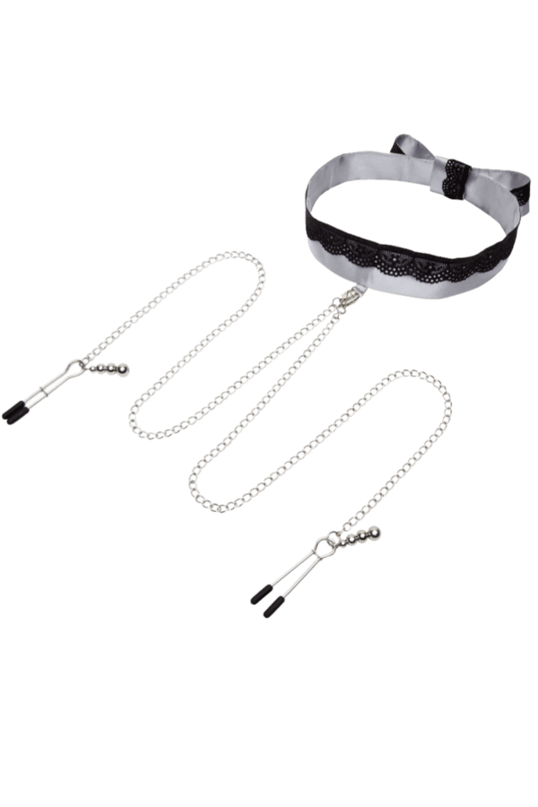 Shades of Grey Halsband mit Nippelklemmen