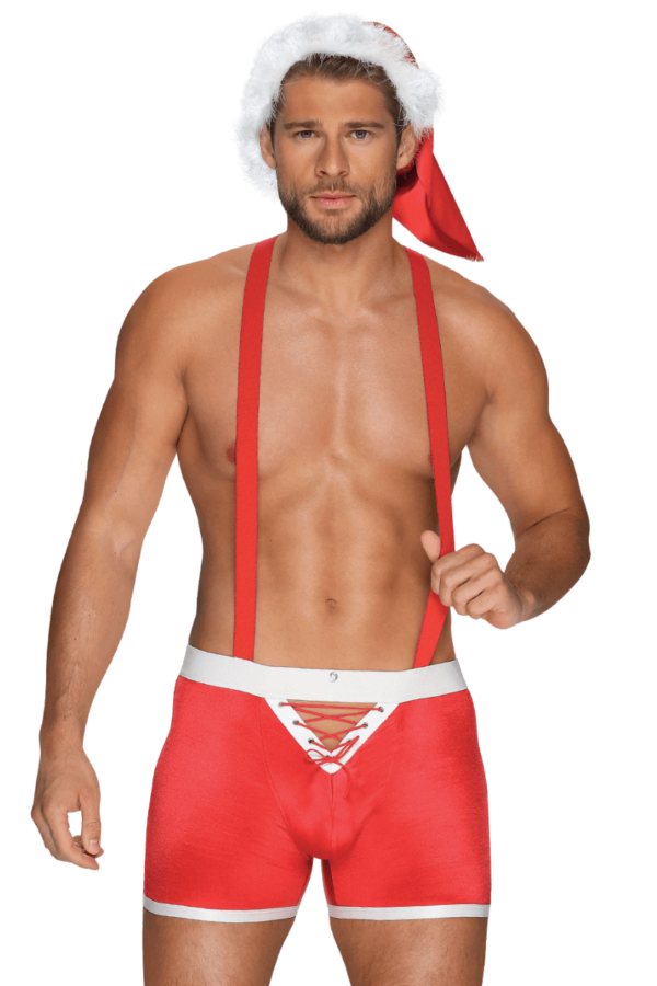 2tlg. sexy Santa Kostüm für Männer