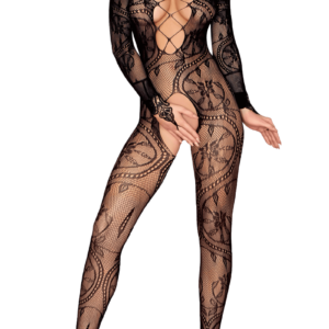 Catsuit ouvert mit Muster