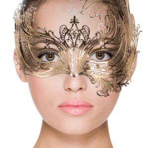 venezianische Maske goldfarben