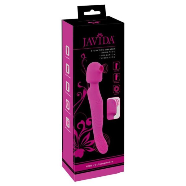 javida 3 function vibrator massager pulsator und saugvibrator