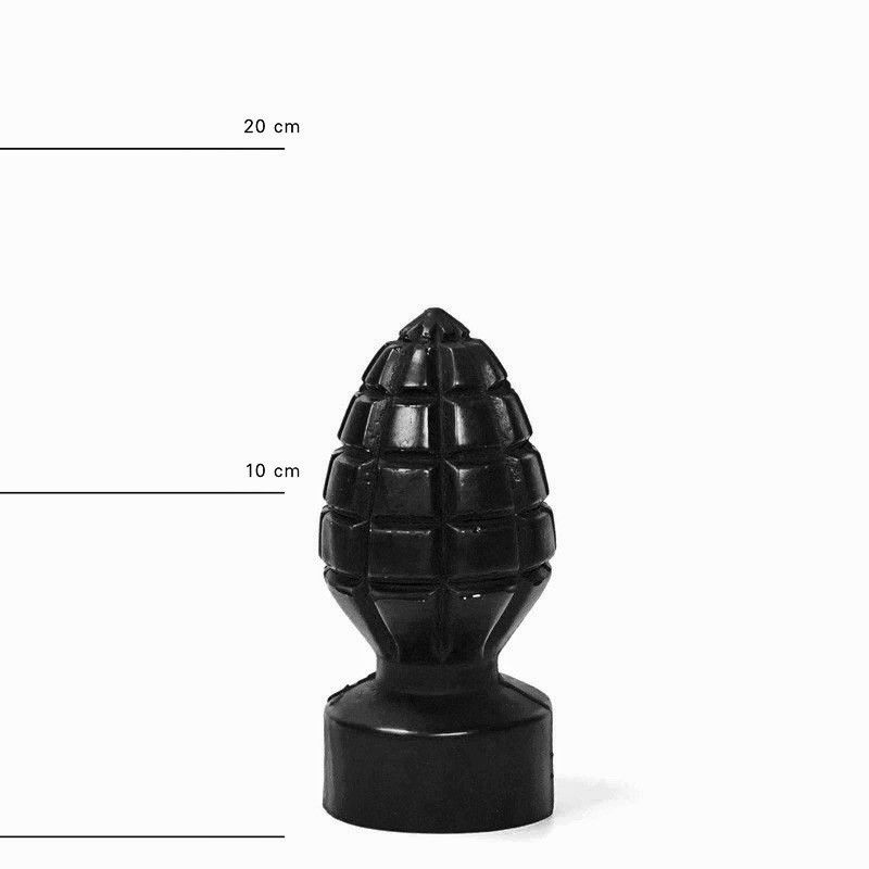 All Black Andreas Buttplug 15 x 6