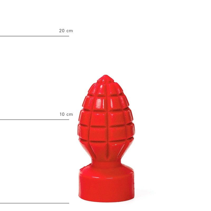 All Red Andreas Buttplug 15 x 6