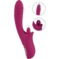 Stoßvibrator mit Vibro-Zunge für Klitoris