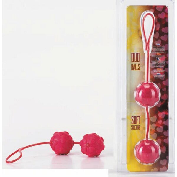 liebeskugel duo balls red with hearts