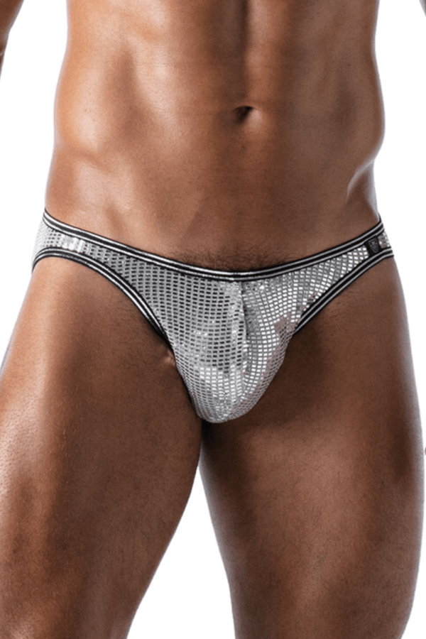 Herren Slip in silber