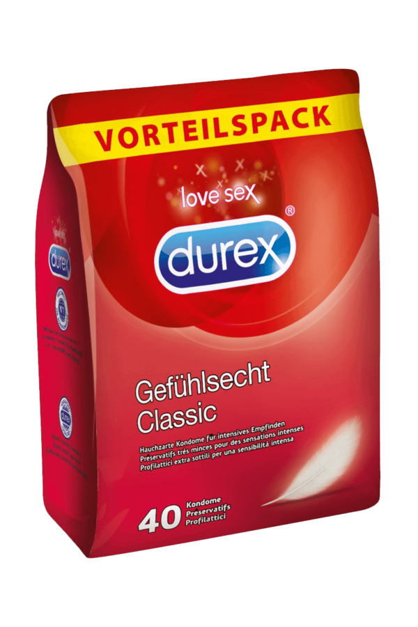 Kondome feucht - Durex Gefühlsecht 40er