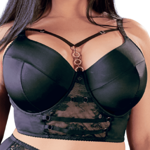 schwarzes Bustier Plus Size