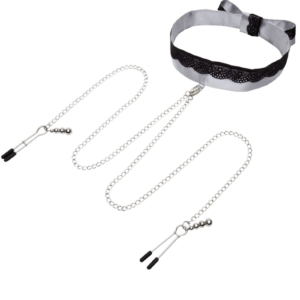 Shades of Grey Halsband mit Nippelklemmen