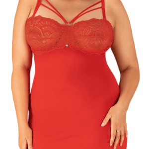 rote Chemise Plus Size