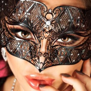 Maske Veneziana - Messing