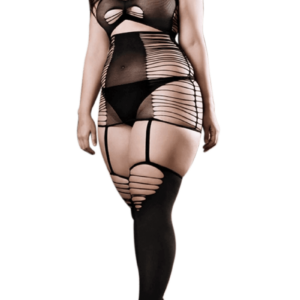 Straps-Bodystocking mit Cut-Outs Plus Size