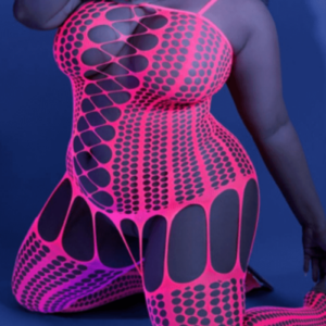 Bodystocking neonpink Plus Size