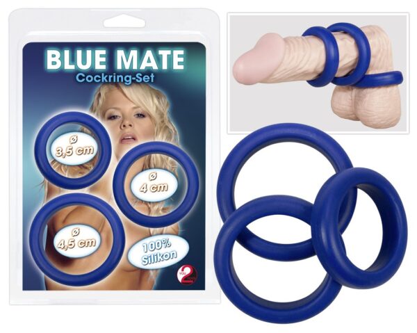 Penisring Tripple Blue Set