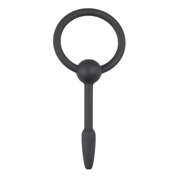 Sinner Gear Hohler Dilator-Plug mit Ring (Schwarz)