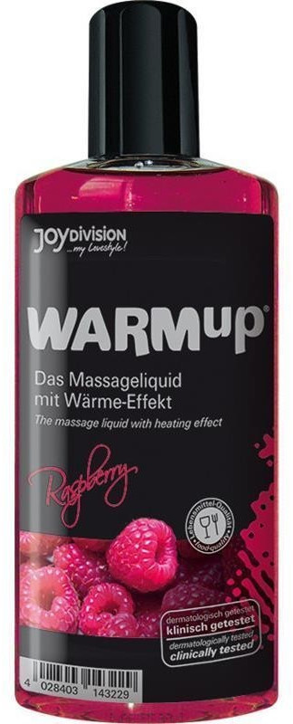 JOYDIVISION WARMup Himbeer Massageliquid 150ml 1 JOYDIVISION WARMup Himbeer Massageliquid 150ml