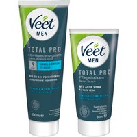 2-teiliges Enthaarungscreme-Set „Veet Men TOTAL PRO“