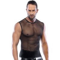 Shirt aus grobem Netz