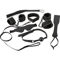 7-tlg. Fesselset aus Lederimitat