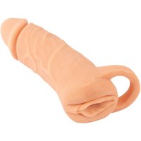 Penissleeve „2in1 Extension + Masturbator“ mit Hodenring