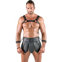 Gladiator-Rock mit Brustharness & Handfesseln