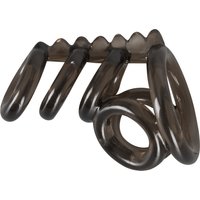 Penisring „Cockring“ mit Hodenring und gezacktem Verbindungssteg