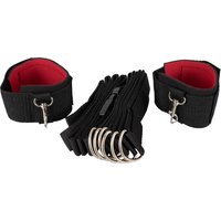 3-teiliges Set „Bett-Fesseln“ mit verstellbarem Gurt und 2 Fesseln