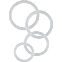 4-teiliges Penisringset „Clear Cock Rings“