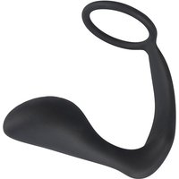 Black Velvets: Penisring mit Analplug