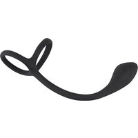 Black Velvets: Penisring mit Analplug