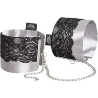 Handfessel „Play Nice Satin & Lace Wrist Cuffs“