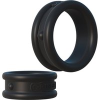 2-teiliges Set Hoden-Penisringe „Max-Width Silicone Rings“