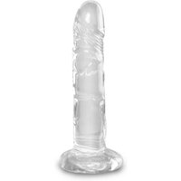 Naturdildo „6“-Cock Clear“ mit Saugfuß
