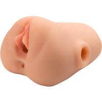 Masturbator „Pussy Pounder Vibrating" mit Vagina- und Anusöffnung