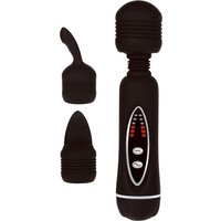 Power Wand Set: Vibrator mit 2 Aufsätzen