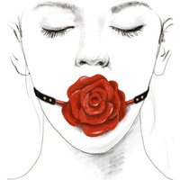 Zalo Rose Ball Gag: Mundknebel Rose