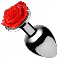 Booty Sparks Red Rose Butt Plug Medium: Rosen-Analplug