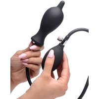 Dark Inflator Silicone Inflatable Plug: Pump-Analplug