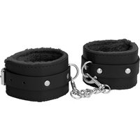 Ouch! Plush Leather Hand Cuffs: Handfesseln